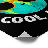 Maak de aarde weer cool, grappige milieuactivist a poster (Hoek)