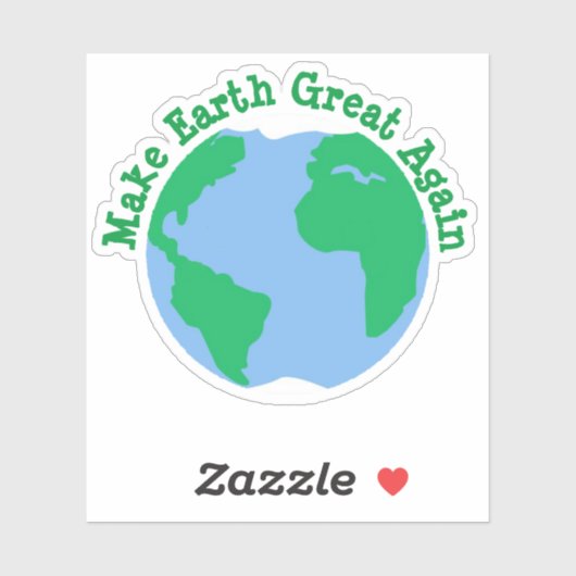 Maak de aarde weer geweldig sticker (Vel)