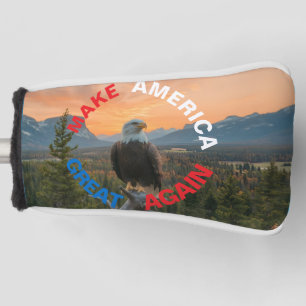 MAAK DE AMERIKAANSE GROTE EAGLE SUNRISE OPNIEUW GOLFHEADCOVER