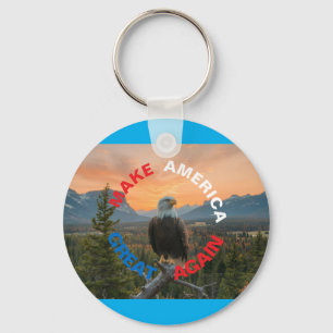 MAAK DE AMERIKAANSE GROTE EAGLE SUNRISE OPNIEUW SLEUTELHANGER