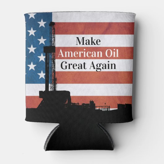 Maak de Amerikaanse olie weer geweldig Blikjeskoeler (Voorkant)