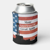 Maak de Amerikaanse olie weer geweldig Blikjeskoeler (Blikje Achterkant)