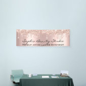 Maak de artistieke Eyelash Roos Gold-druppels een  Spandoek (Beurs)