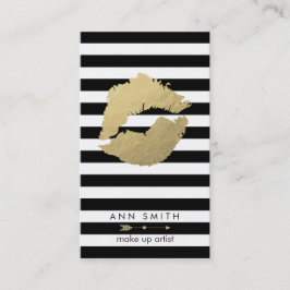 Maak de artistieke zwarte Chic Visitekaartje Afsprakenkaartje