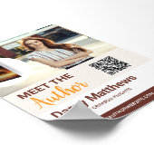 Maak de Auteur Promo Foto Moderne QR Code Poster (Hoek)