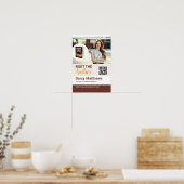 Maak de Auteur Promo Foto Moderne QR Code Poster (Keuken)