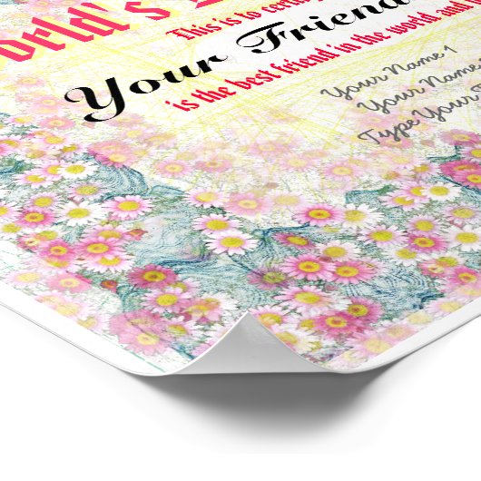 Maak de beste versie van 's werelds certificaat poster (Hoek)