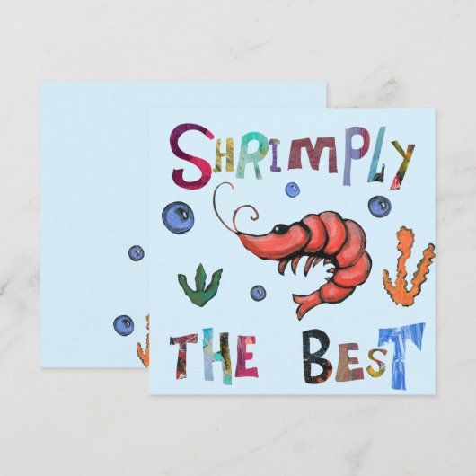 Maak de beste vorm bedankkaart (Voorkant / Achterkant)