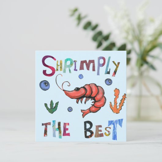 Maak de beste vorm bedankkaart (Staand voorkant)