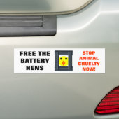 Maak de Bumpersticker Battery Hens vrij (Op auto)