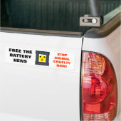 Maak de Bumpersticker Battery Hens vrij (Op Truck)