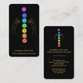 *~* Maak de Chakra symbolen + de helende handen Visitekaartje (Voorkant / Achterkant)