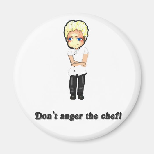 Maak de chef-kok niet kwaad! magneet (Voorkant)