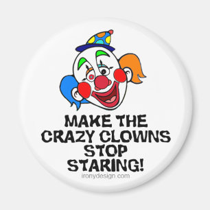 Maak de Crazy Clowns Magneet