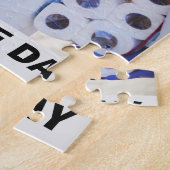 MAAK DE DAG PANDEMISCHE HAZMAT TOILET PAPIER LEGPUZZEL (Zijkant)