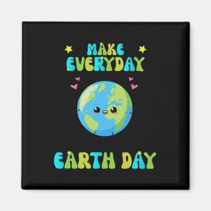 Maak de Dag van de Aarde Schattigee Dag van de Aar Magneet
