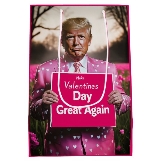 Maak de dag van Valentijn weer geweldig Medium Cadeauzakje (Achterkant)