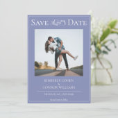Maak de datum Maandag Modern Foto Kennisgeving Save The Date (Staand voorkant)