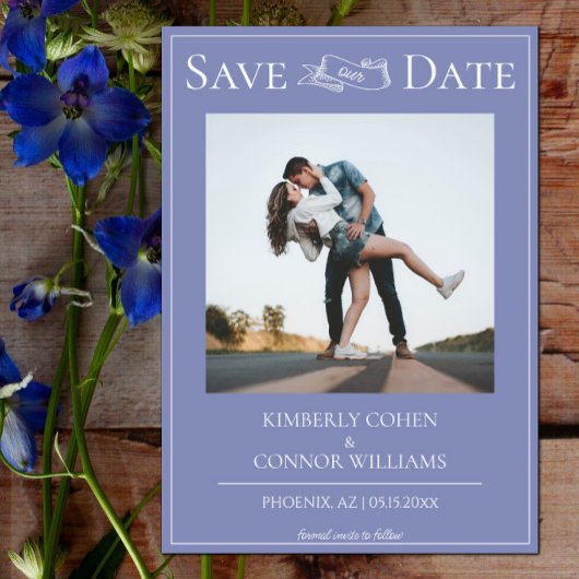 Maak de datum Maandag Modern Foto Kennisgeving Save The Date