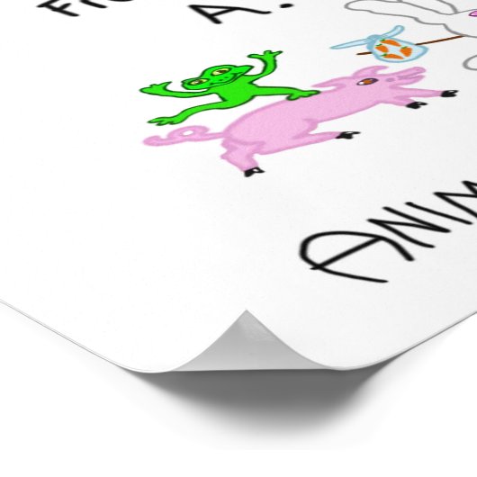 Maak de dieren vrij. poster (Hoek)