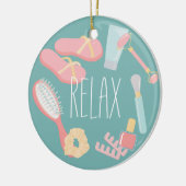 Maak de dingen van de Spa rond Klassiek Keramisch Ornament (Links)