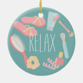 Maak de dingen van de Spa rond Klassiek Keramisch Ornament (Achterkant)