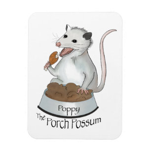 Maak de flexibele magneet van de Porch Possum los