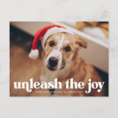 Maak de foto van de joy Dog los Feestdagenkaart (Voorkant)