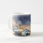 Maak de Future AI Artist Poster Koffiemok (Voorkant links)
