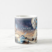Maak de Future AI Artist Poster Koffiemok (Center)