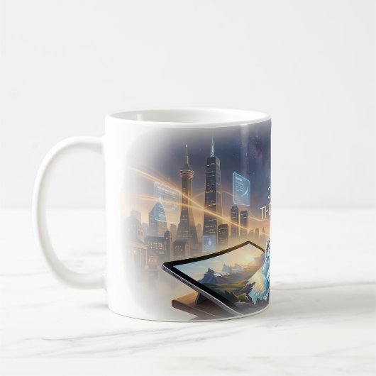 Maak de Future AI Artist Poster Koffiemok (Links)