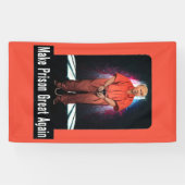 Maak de gevangenis weer geweldig - antitrump-banne spandoek (Horizontaal)