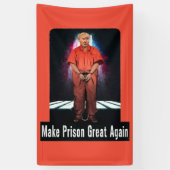 Maak de gevangenis weer geweldig - antitrump-banne spandoek (Verticaal)