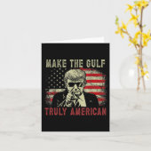 Maak de Golf echt Amerikaans Kaart (Gele Bloem)