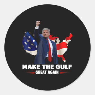 Maak de Golf weer geweldig grappig Trump Golf van  Ronde Sticker