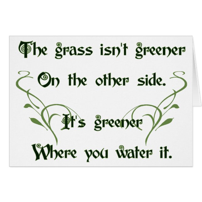 Maak de Grass Groer (Voorkant Horizontaal)