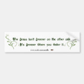 Maak de Grass Groer Bumpersticker (Voorkant)