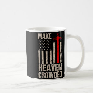 Maak de hemel druk Amerikaanse vlag patriottisch Koffiemok