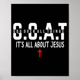 Maak de Hemel Druk Het Gaat Allemaal Over Jezus Go Poster