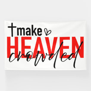 Maak de hemel druk Inspiratief geloofsonthoud Spandoek