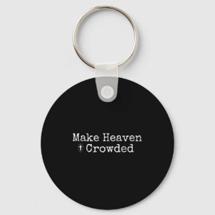 Maak de hemel druk Kruis - Minimalistisch Christel Sleutelhanger