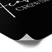 Maak de hemel druk Kruis - Minimalistische christe Poster (Hoek)