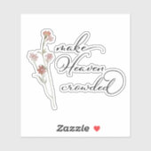 Maak de hemel vol bloemen sticker (Vel)