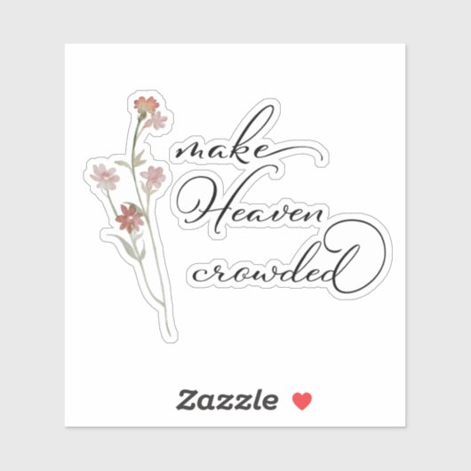Maak de hemel vol bloemen sticker (Vel)