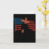 Maak de hemel vol Christelijk patriottisch kruis A Kaart (Gele Bloem)