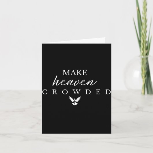 Maak de hemel vol christen kaart (Voorkant)
