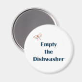 Maak de herinneringen aan de vaatwasser leeg magneet (Voorkant / Achterkant)