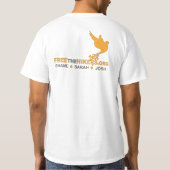 Maak de Hikers Oranje Dove T-Shirt vrij (Achterkant)
