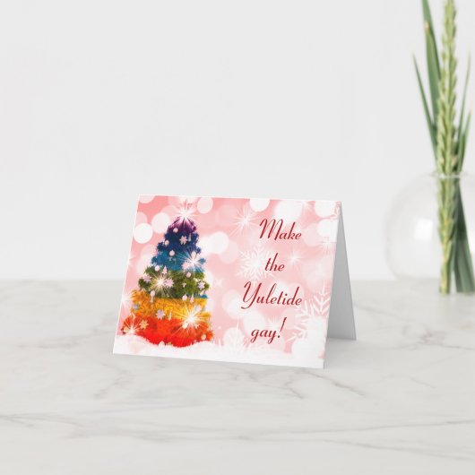 Maak de homosexueel van de Kersttijd! Feestdagen Kaart (Voorkant)