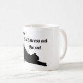 Maak de kat niet overstuur koffiemok (Voorkant rechts)